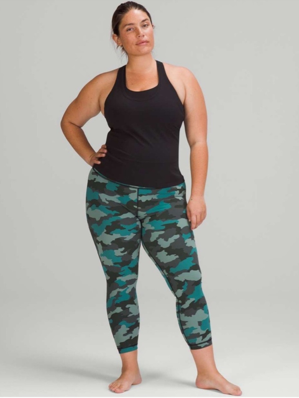 lululemon athletica Wunder Under 25”Camo High-Rise Leggings size 8